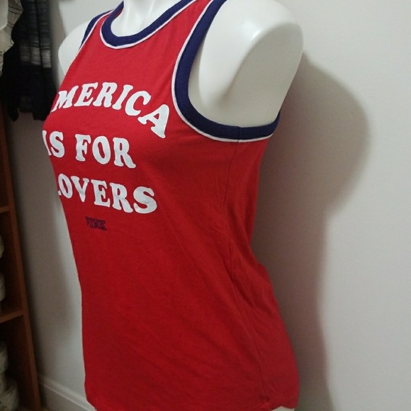 VS PINK America Is For Lovers Tank Top - Picture 3 of 5
